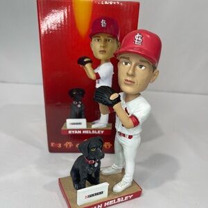 Ryan Helsley St. Louis Cardinals Bobblehead with Dog